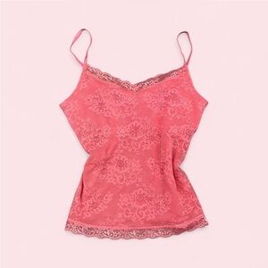Moda International Pink Lace Camisole Top